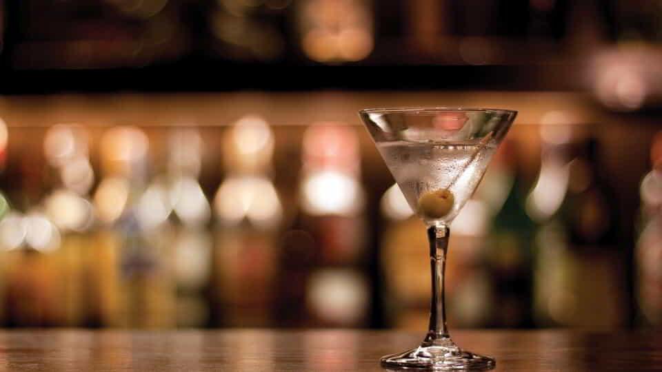 Centra image of the martini.