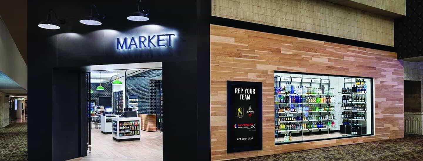 Market store inside Luxor Hotel