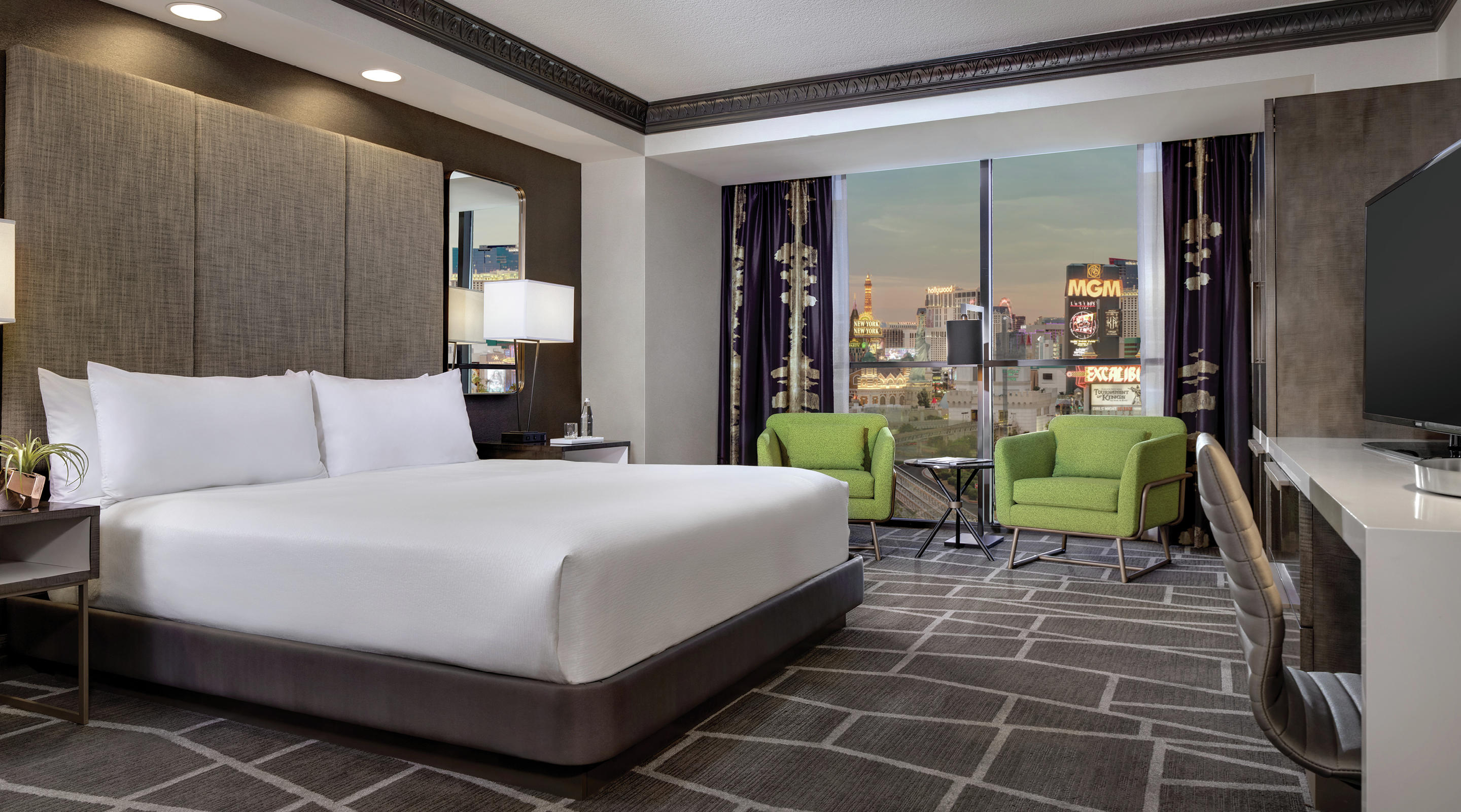 Image of the remodeled Tower Premium King Room